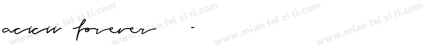 acicii forever◢ ◤字体转换
